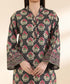 Unstitched Women's Embroidered Lawn Black Shirt Trousers